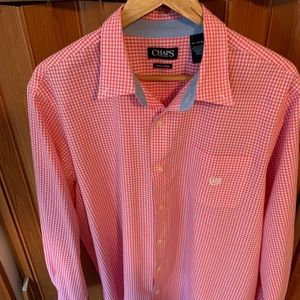 New w/o tags Chaps pink dress shirt